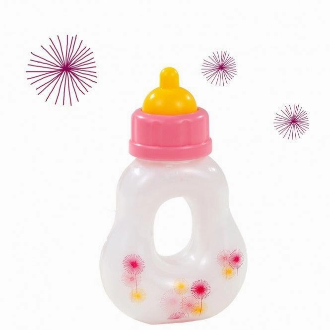 Custom Paint Gotz Dolls Magic Baby Milk Bottle - Happy Flowers