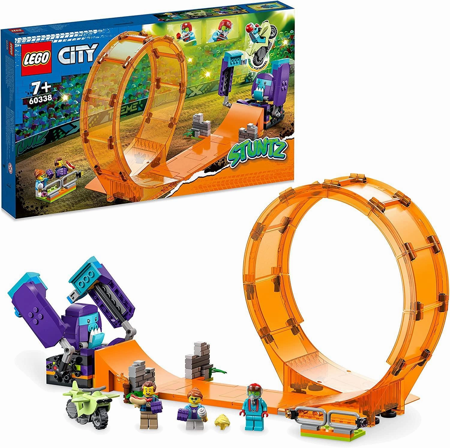 LEGO CITY 60338 Stuntz Smashing Chimpanzee Stunt Loop Set Animation Series