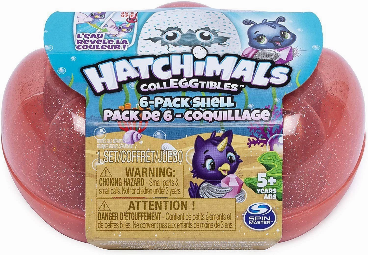 Kaiju Statue Hatchimals 6046155 Colleggtibles Series 5 Sea Shell, Mixed Colours, Pack of 6