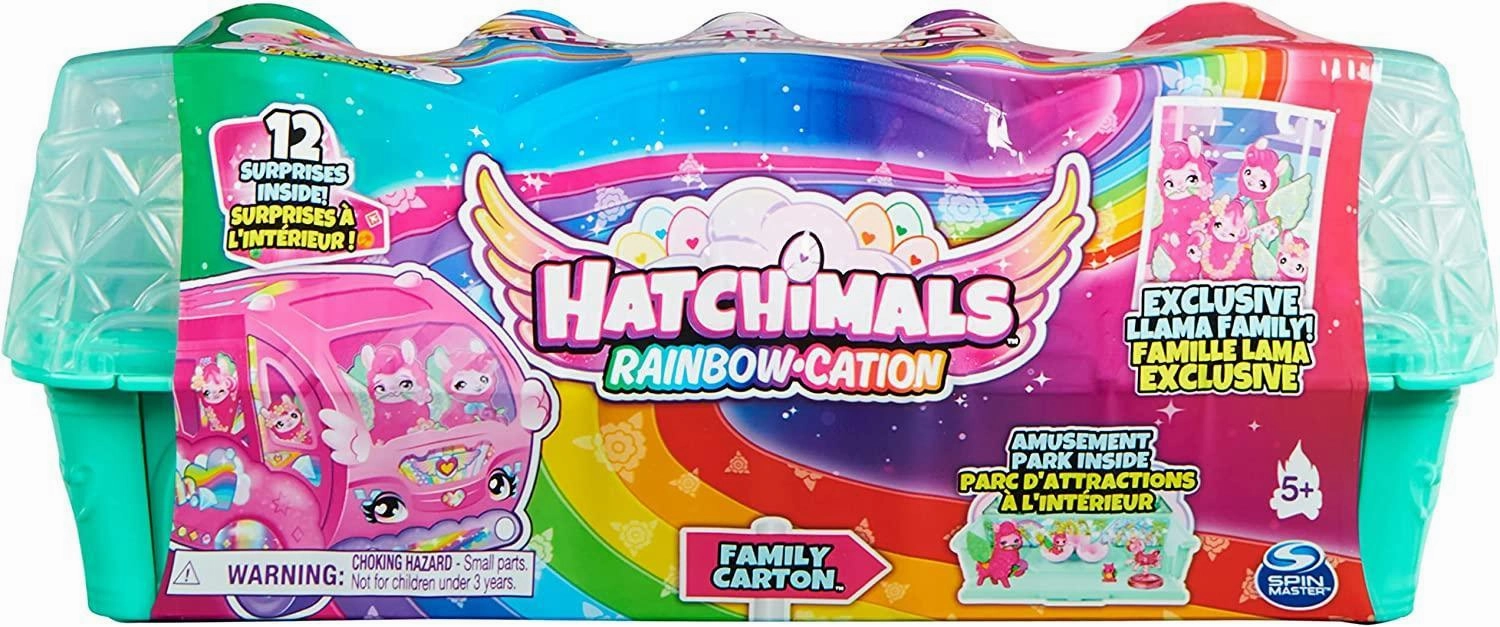 Hatchimals CollEGGtibles, Rainbow-cation Llama Family Surprise Holiday Ornament World Heritage