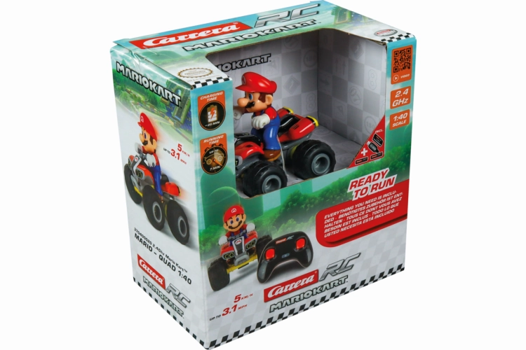 Battle Reenactment Carrera RC 2.4GHz Super Mario Kart Quad