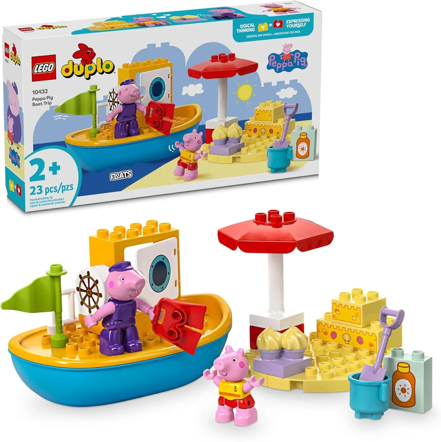 Fantastic Designs Lego 10432 - Duplo Peppa Pig Boat Trip