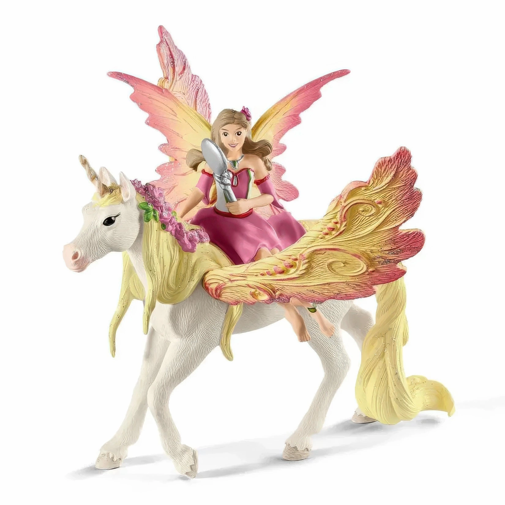 Interactive Exhibit SCHLEICH 70568 Fairy Feya with Pegasus Unicorn Figure