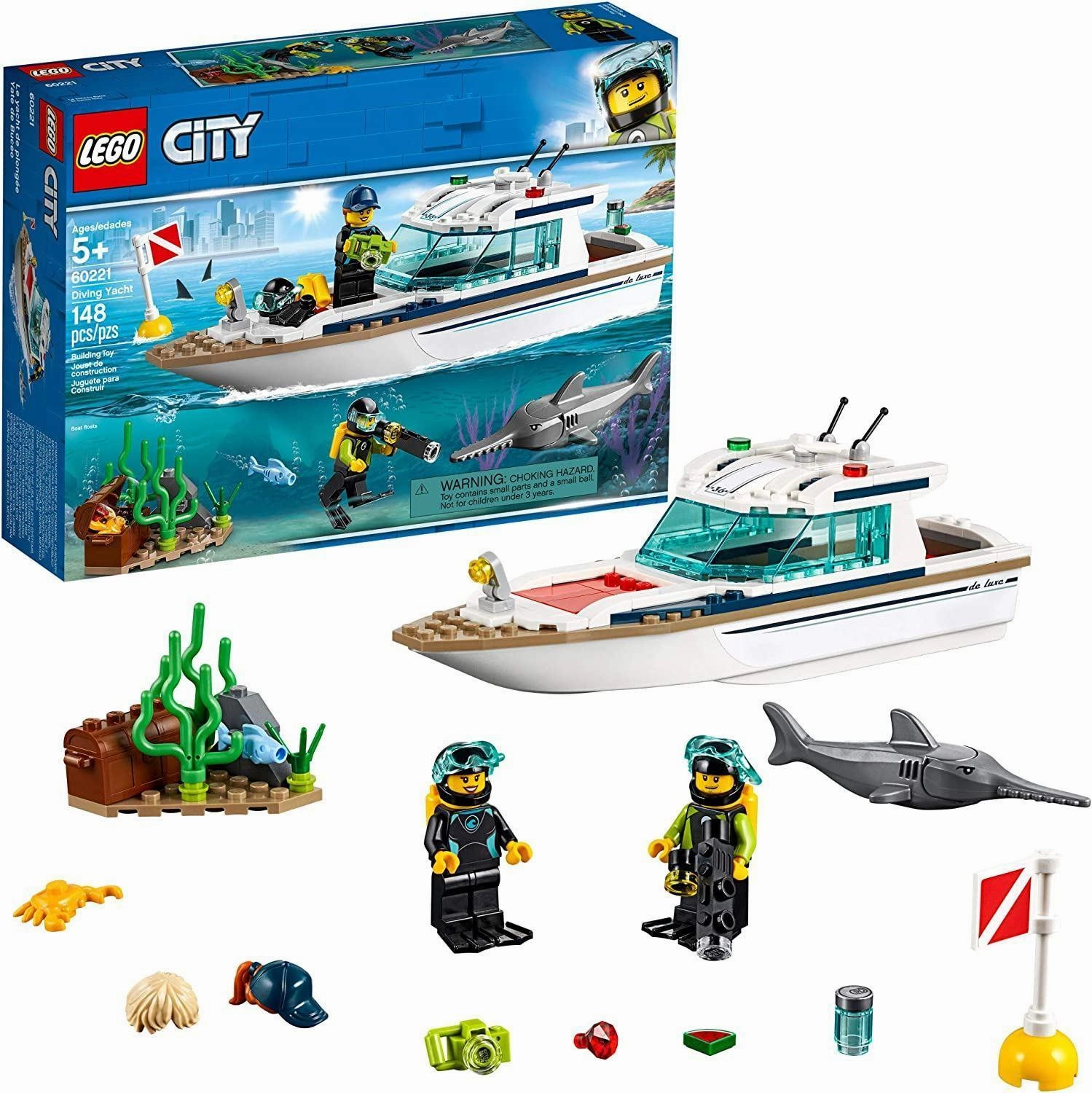 Best Seller LEGO CITY 60221 Diving Yacht