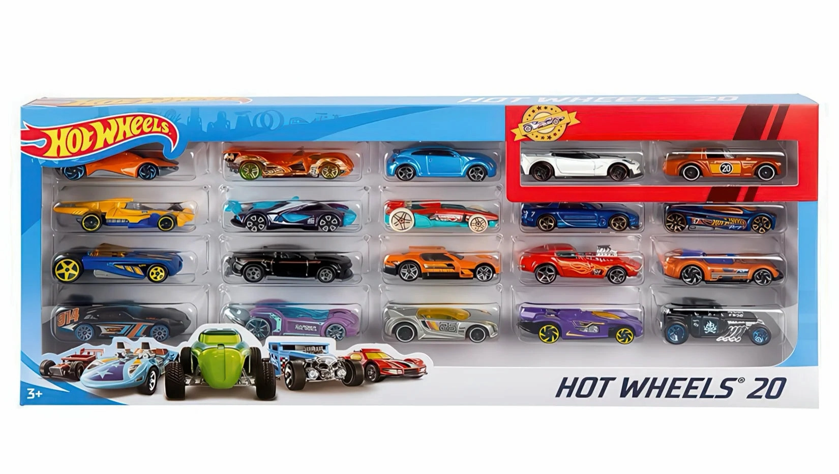 Multiple Accessories Established Maker Hot Wheels 20 Car Pack