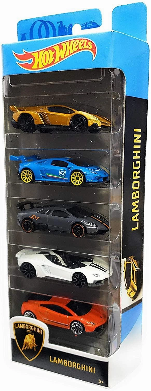 Motion Artist Hot Wheels Lamborghini Set of 5 Diecast Cars