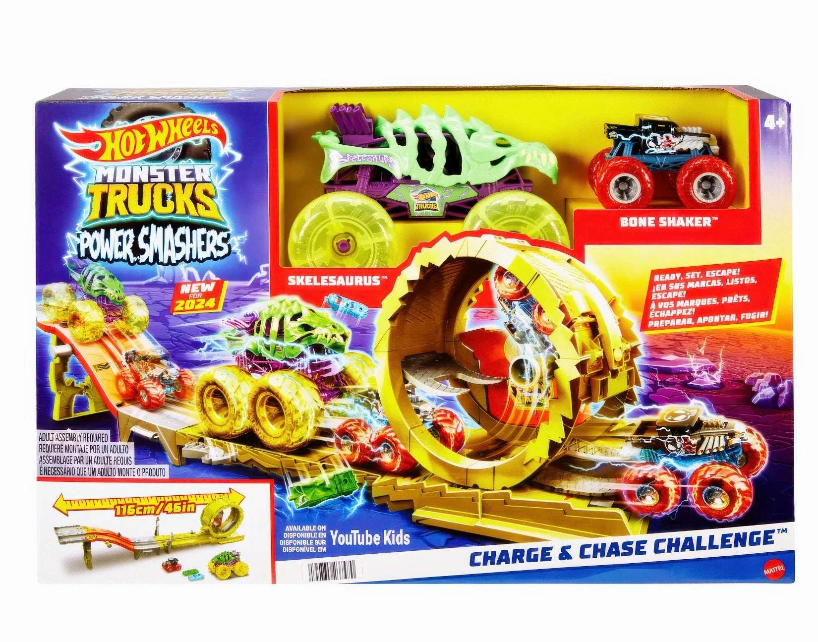 Annual Sale Hot Wheels Monster Trucks Power Smashers Charge & Chase Challenge
