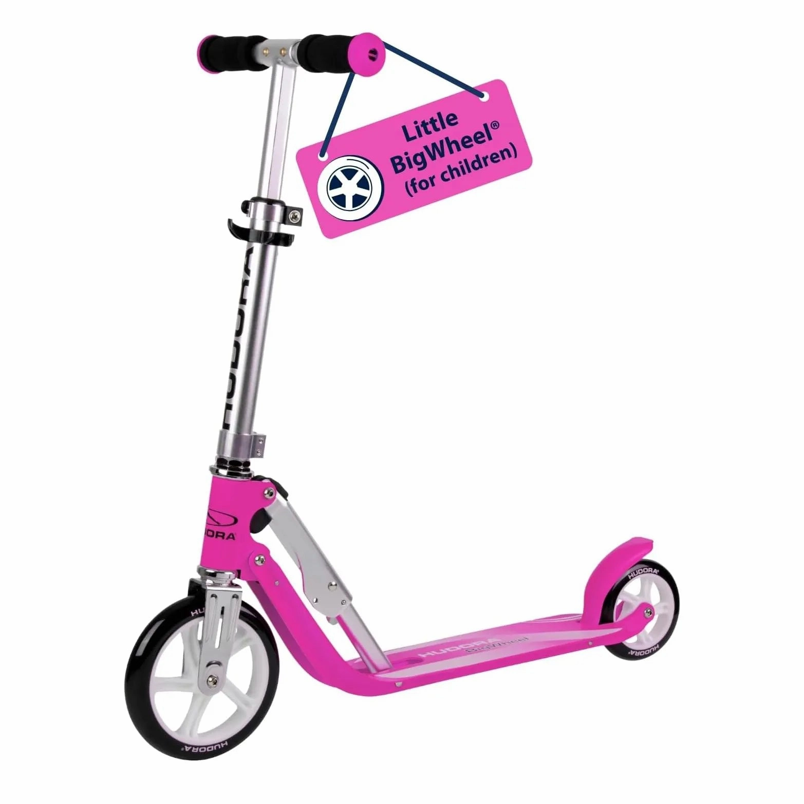 Enchanting Lights Spooky Supplies HUDORA Little Big Wheel Step Scooter - Magenta