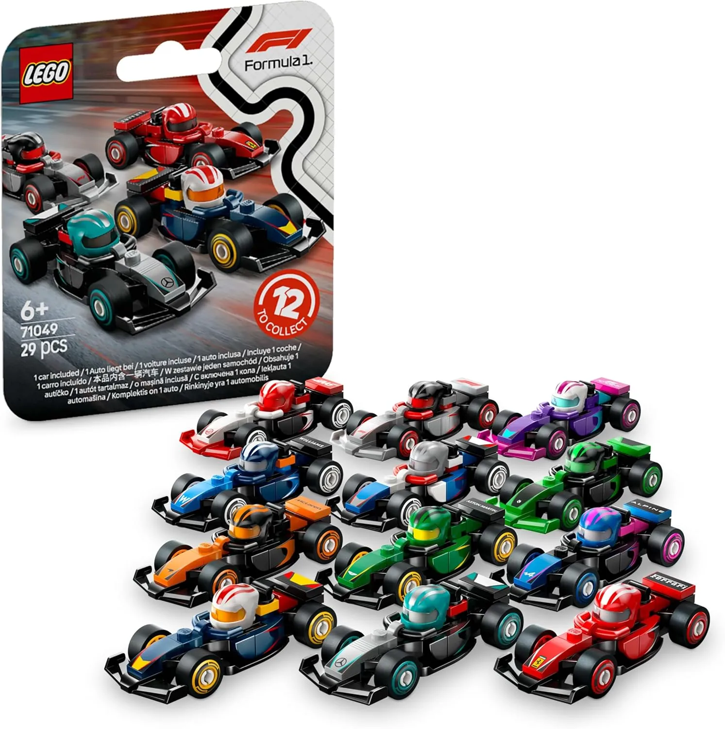 Lego 71049 - F1 Collectible Mini Race Cars Eerie Displays