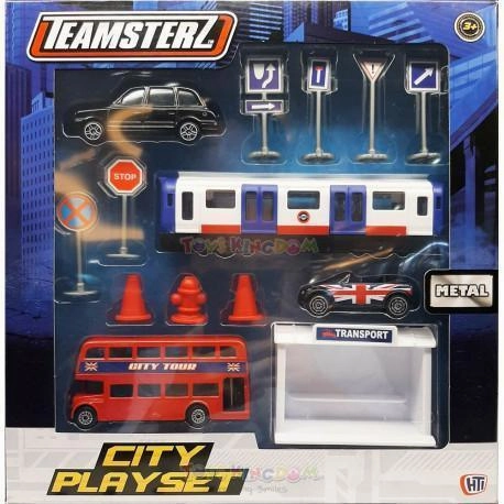 Traditional Craft Online Game Teamsterz 3" Die-cast City Playset