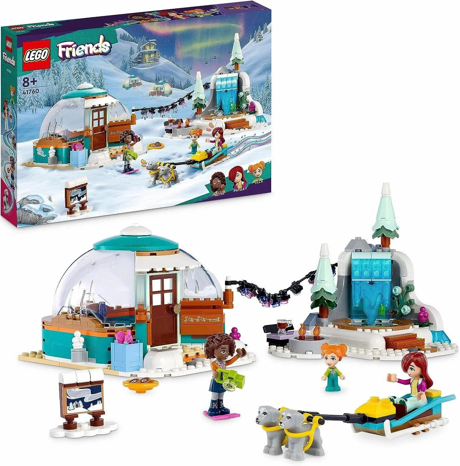 Ceiling Hung Minimalist Home LEGO 41760 Friends Igloo Holiday Adventure Playset