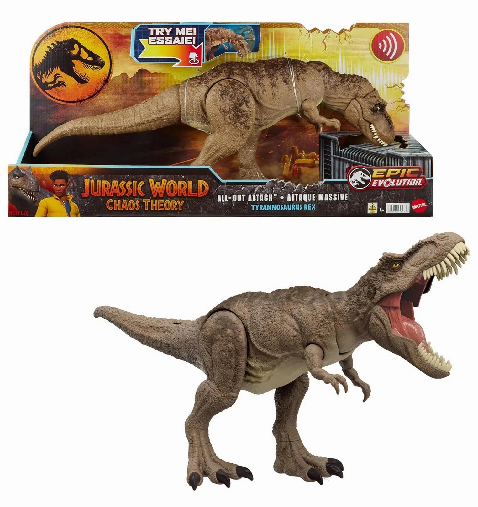 Editor's Choice Historical Leader Jurassic World: Chaos Theory Netflix - All-Out Attack Tyrannosaurus Rex Dinosaur