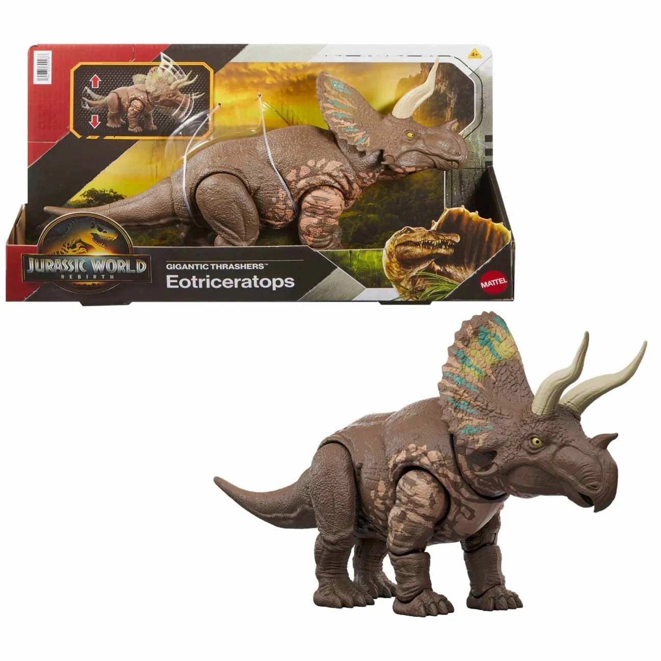 Jurassic World Gigantic Thrashers Eotriceratops Dinosaur Limited Toy