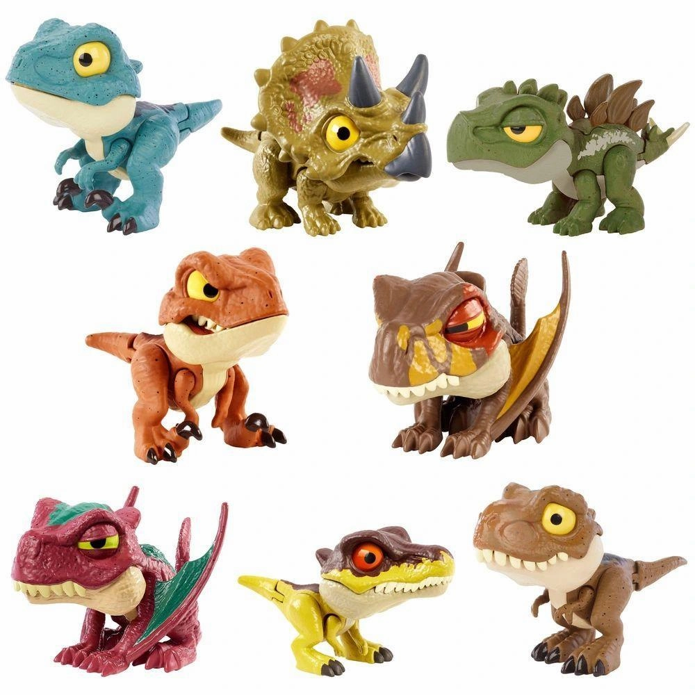 Anime Replica Urban Art Jurassic World Snap Squad Attitudes Dinosaur Mini Figures Assortment