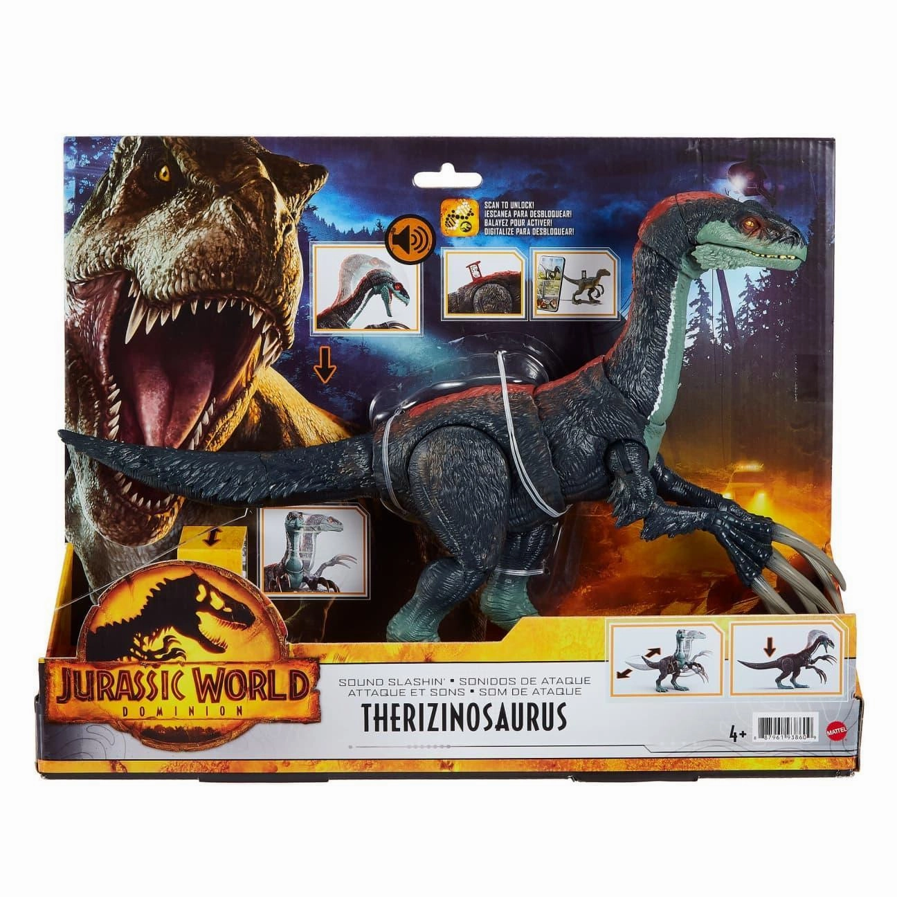 Jurassic World Sound Slashin Slasher Dino Dinosaur Action Figure Mountain Animal Historic Figure