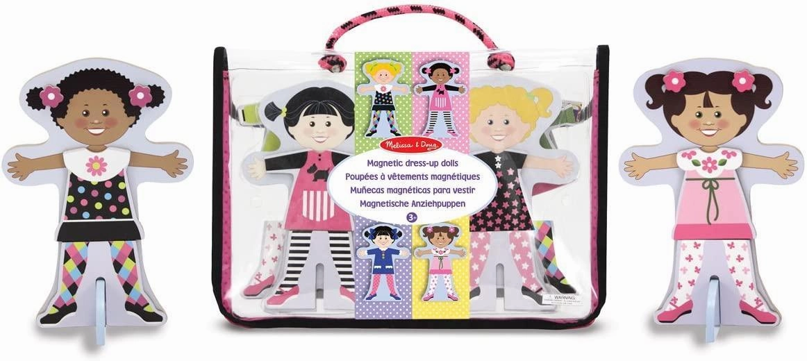 Art Replica Grand Prize Melissa & Doug 14943 Tops and Tights Magnetic Wooden Dress-Up Dolls