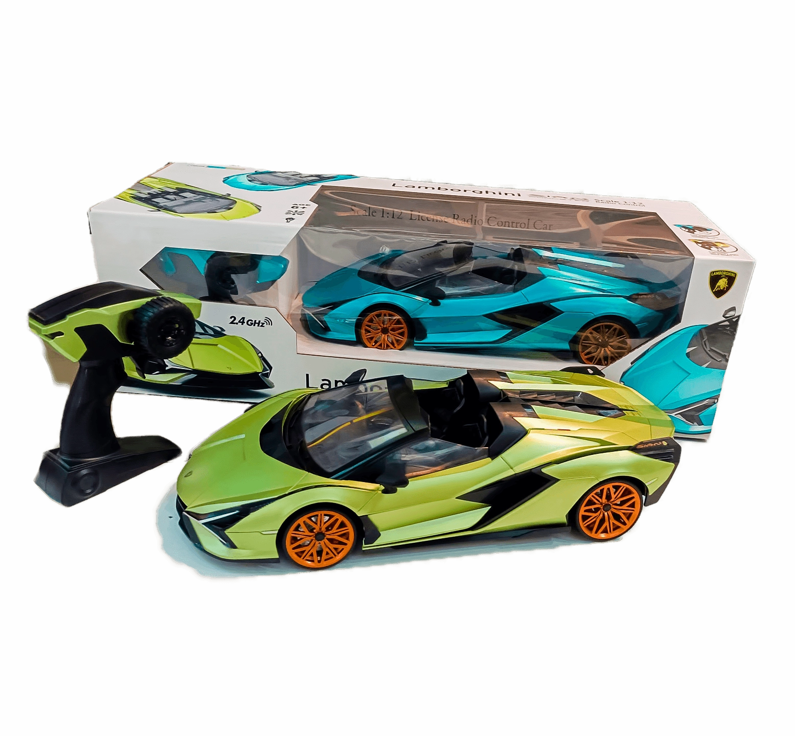Lamborghini Si??n Roadster RC Car with Lights - Assortment Desktop Decor Display Replica