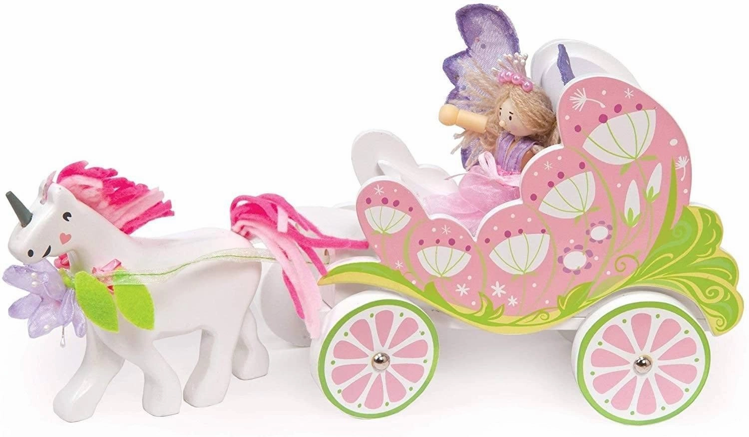 Le Toy Van  - Fairy Unicorn Carriage Display Model Museum Quality