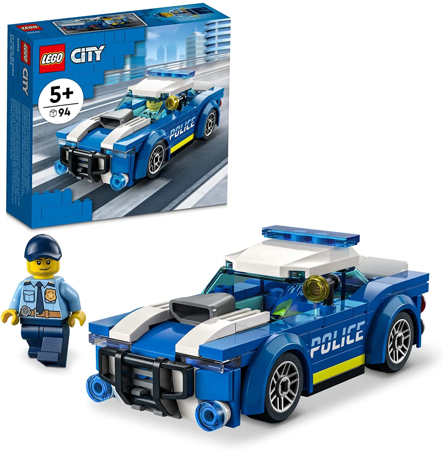 Lego 60312 - City Police Car Playful Lights Whimsical Party