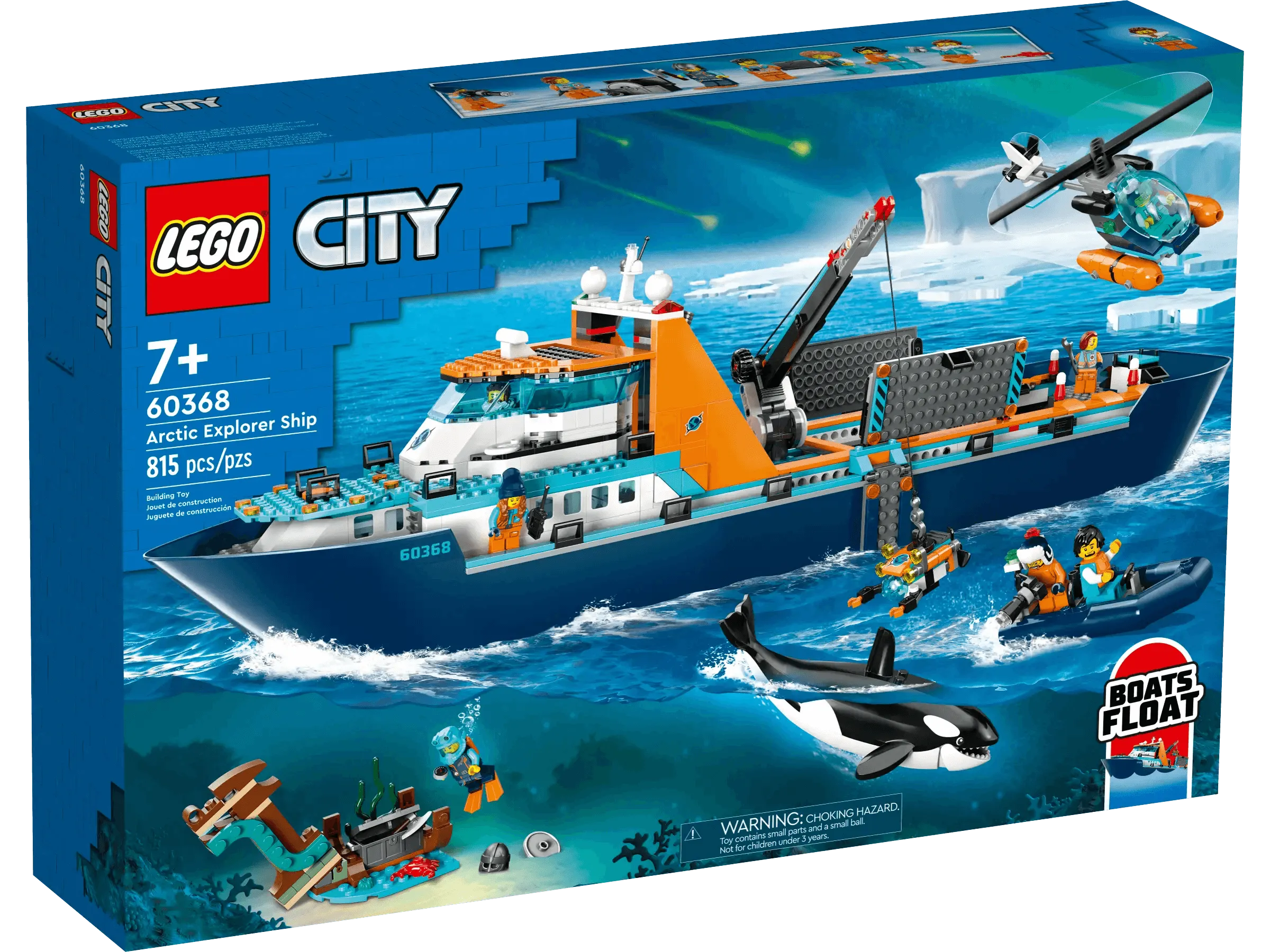 LEGO CITY 60368 Arctic Explorer Ship African Art Full Set