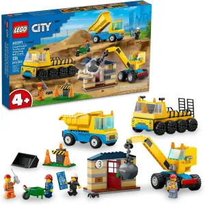 Bathroom Accent Lego 60391 - City Construction Trucks and Wrecking Ball Crane