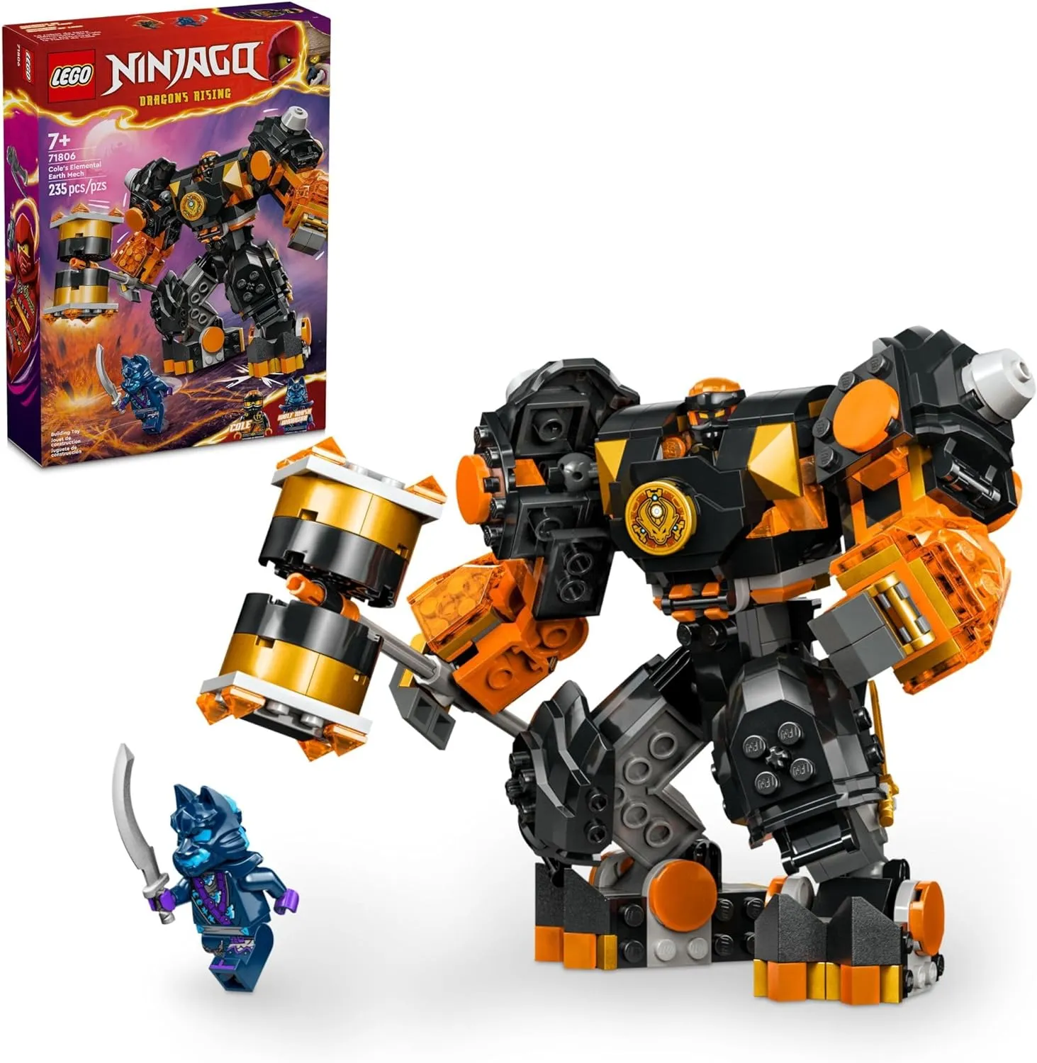 Lego 71806 - Ninjago Cole's Elemental Earth Mech Ocean Animal