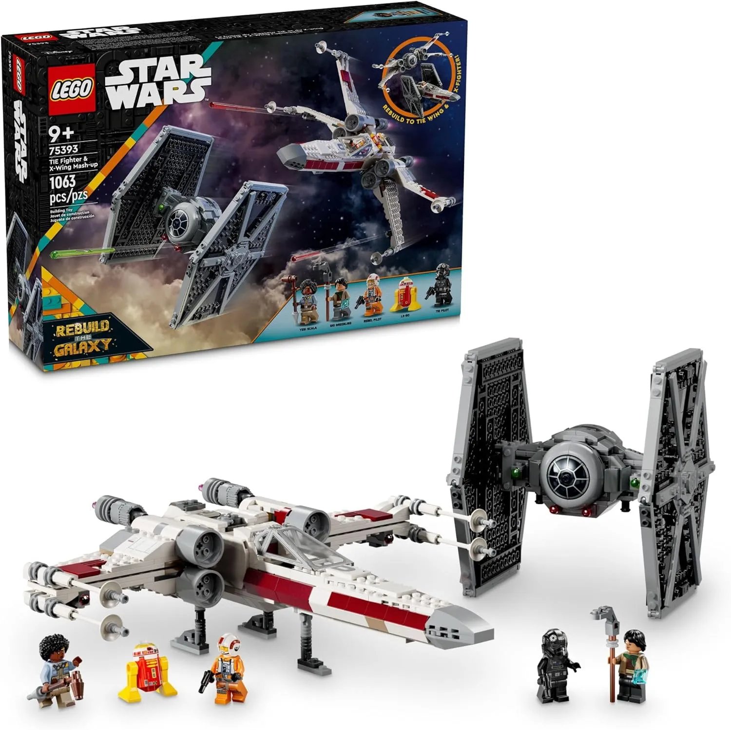 Lego 75393 - Star Wars TIE Fighter & X-Wing Mash-Up Fantastic Accessories