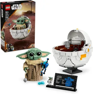 Lego 75403 - Star Wars The Mandalorian Grogu with Hover Pram Desktop Figure Anime Merch