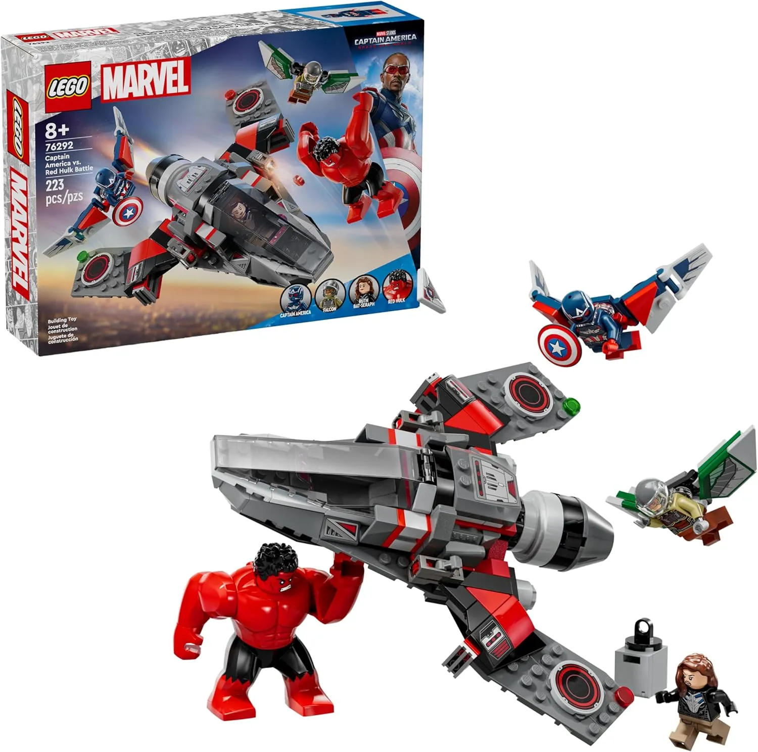 Lego 76292 - Marvel Captain America vs. Red Hulk Battle Charming Supplies Ghostly Props