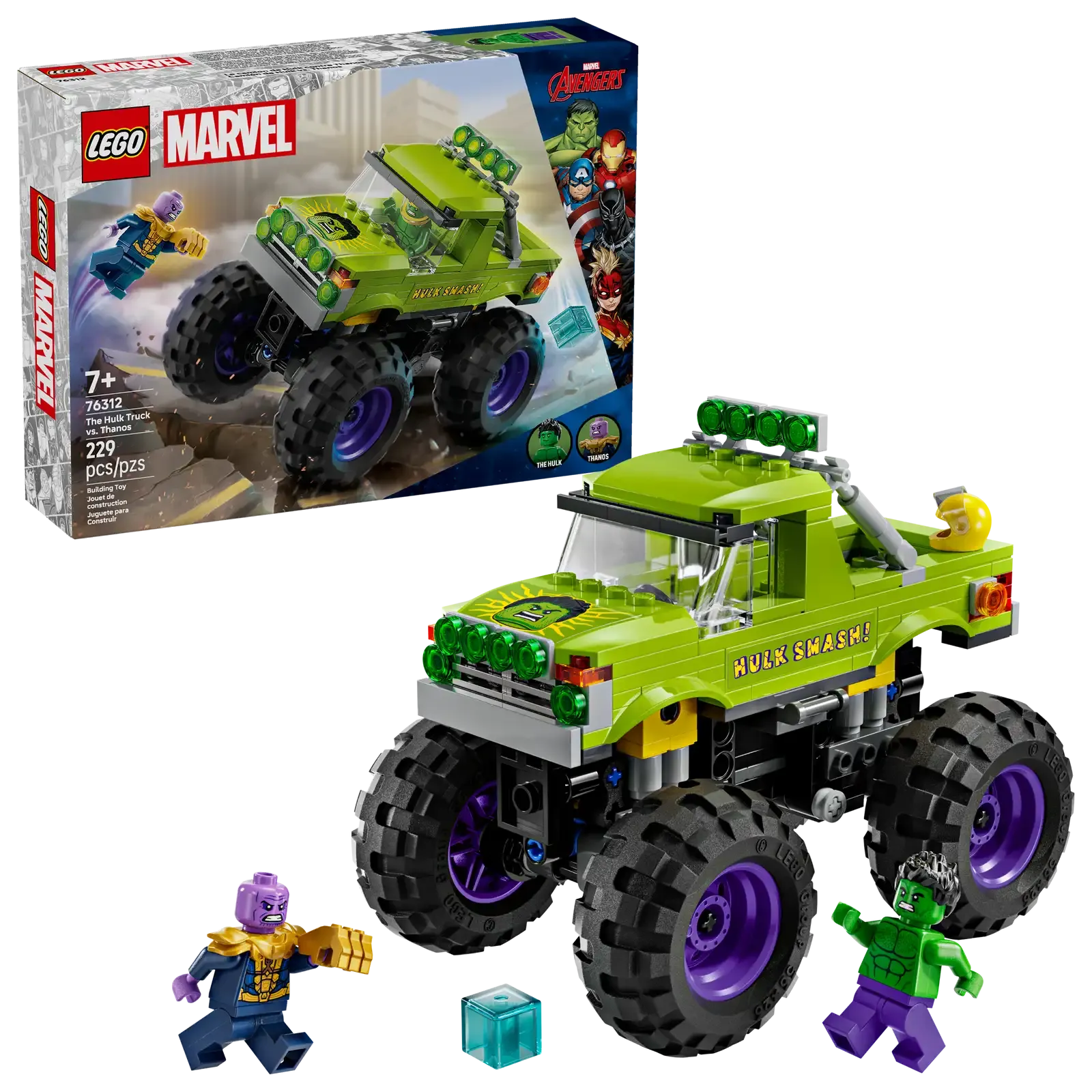 Enchanting Accents Scary Designs Lego 76312 - Marvel The Hulk Truck vs. Thanos