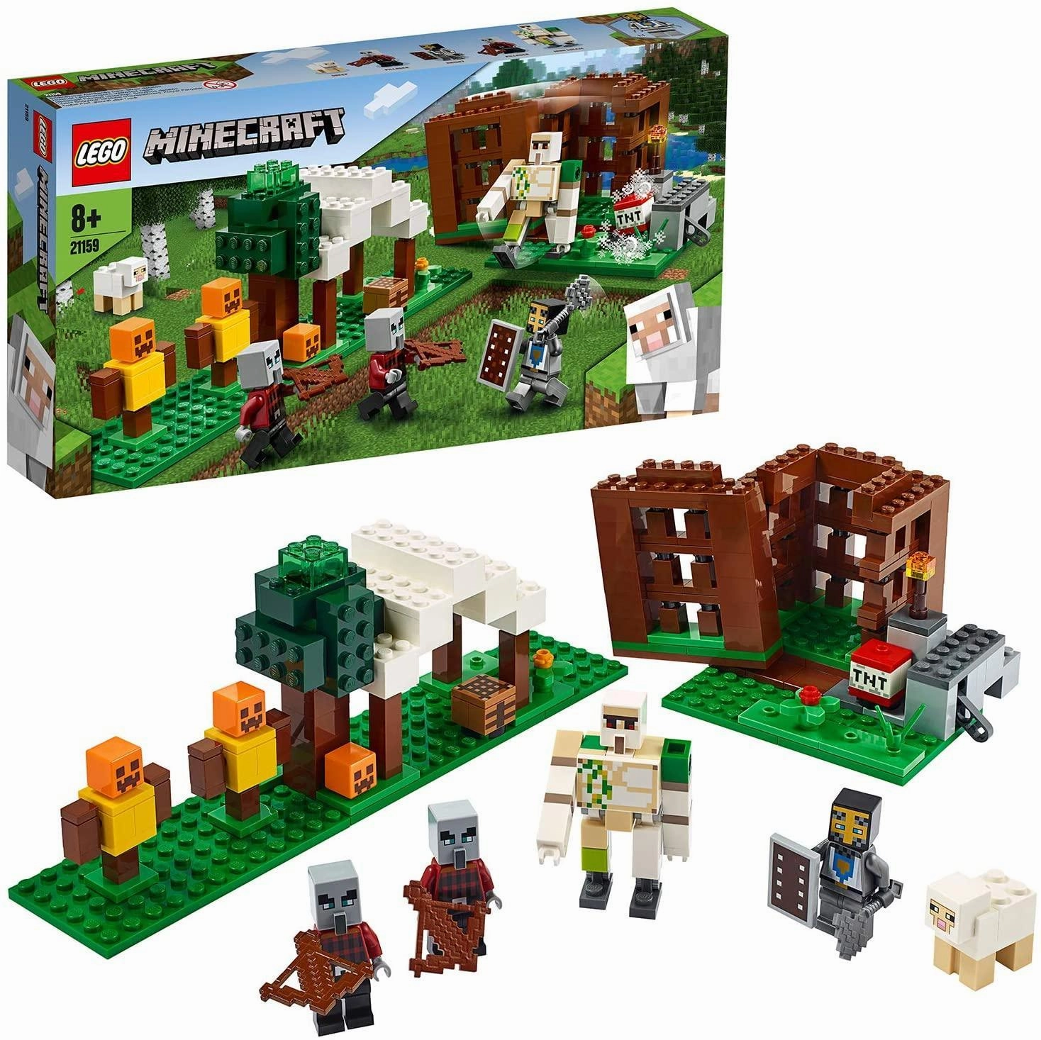 LEGO 21159 MINECRAFT The Pillager Outpost Action Figures Small Sculpture Variant Paint