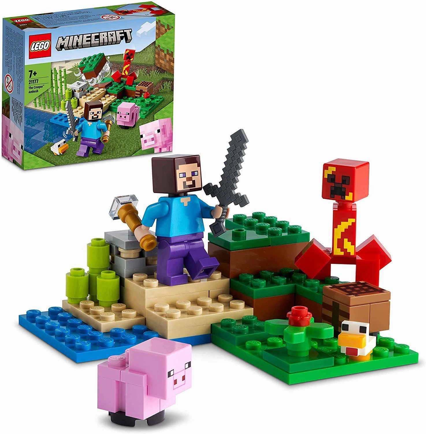 LEGO 21177 Minecraft The Creeper Ambush Building Set Full Set Posable Model