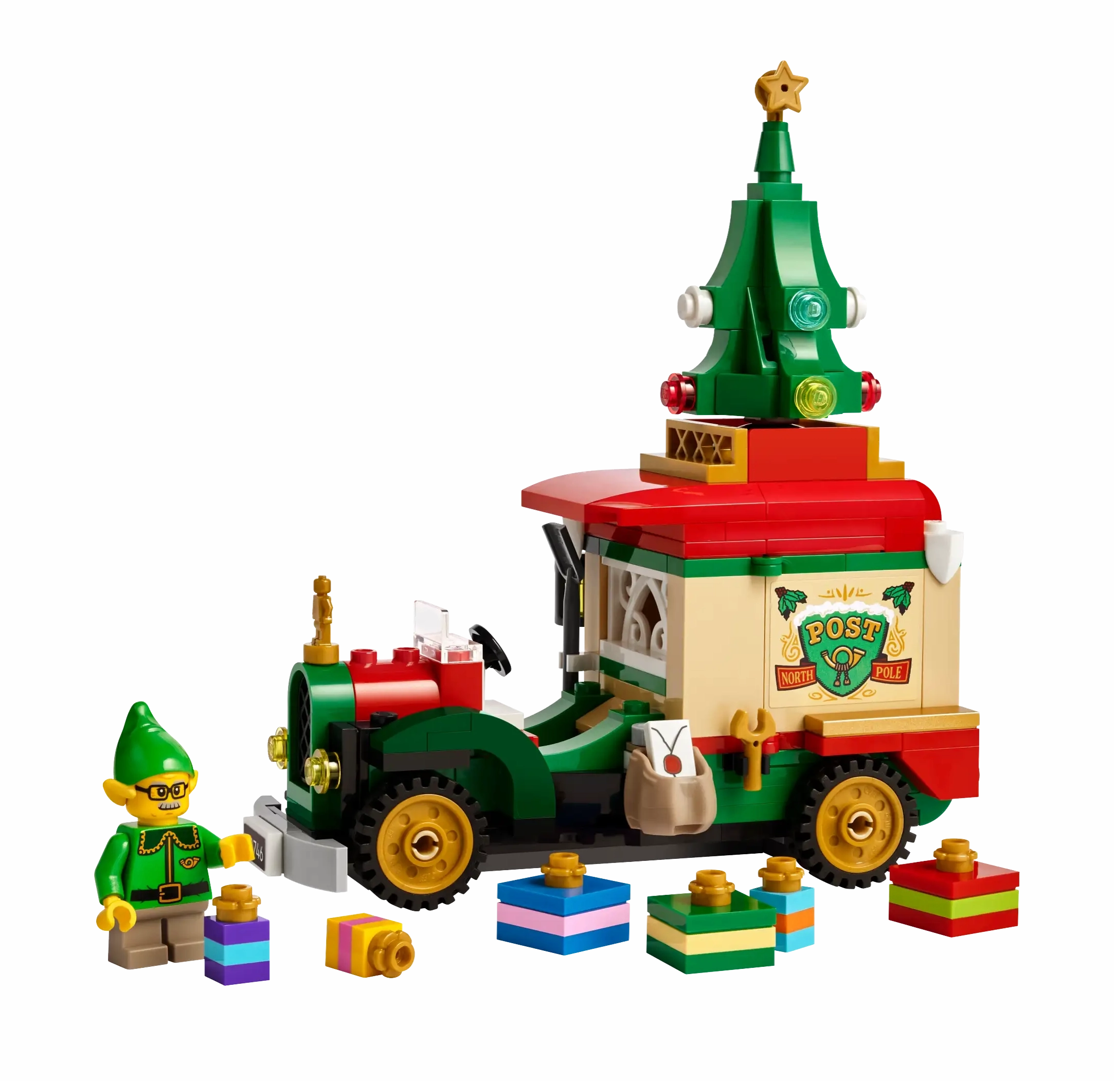 LEGO 40746 Santa's Delivery Truck Dining Table Chibi Replica