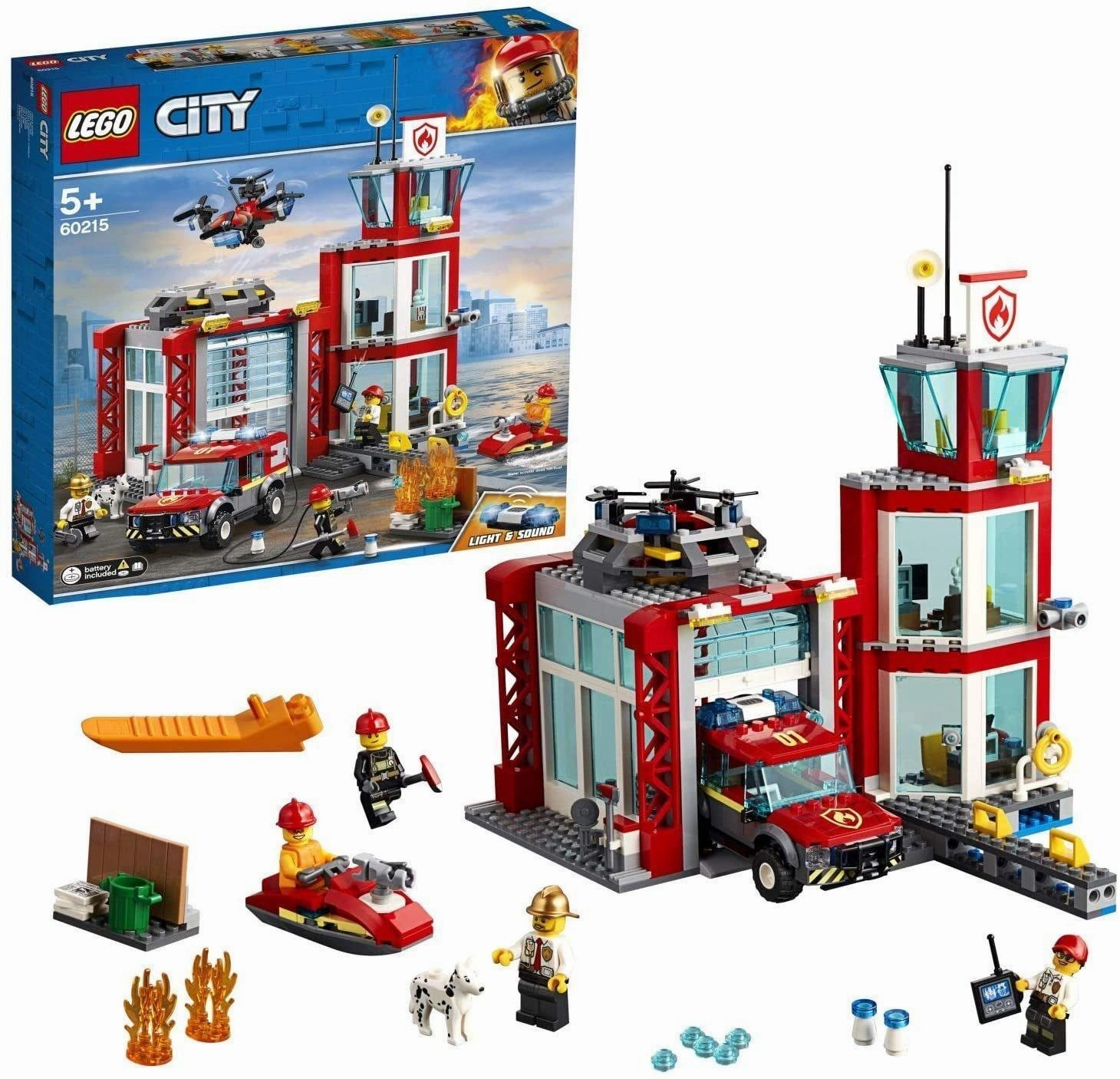 LEGO 60215 CITY Fire Fire Station Garage Character Statue