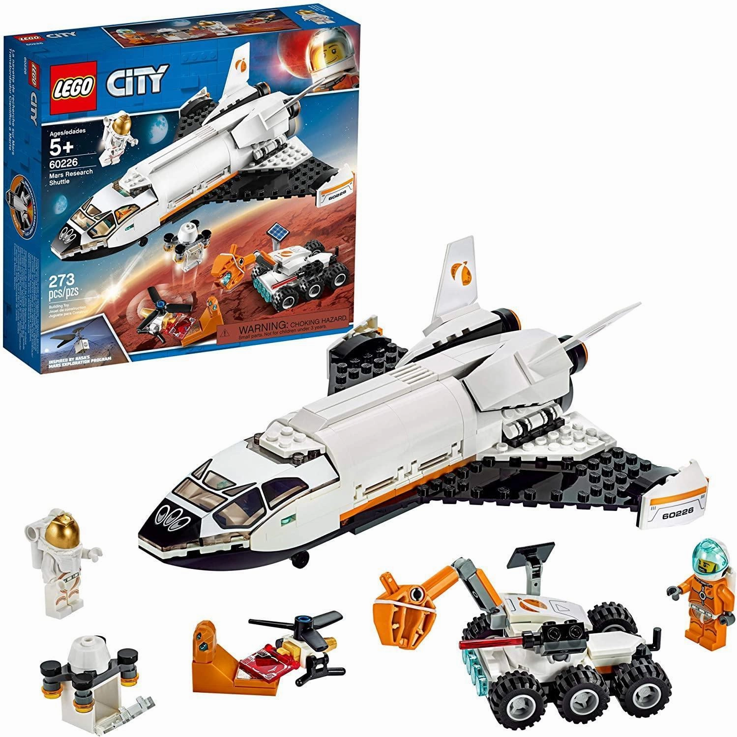 LEGO 60226 CITY Space Mars Research Shuttle Toy Building Kit Marvel Universe Role Playing
