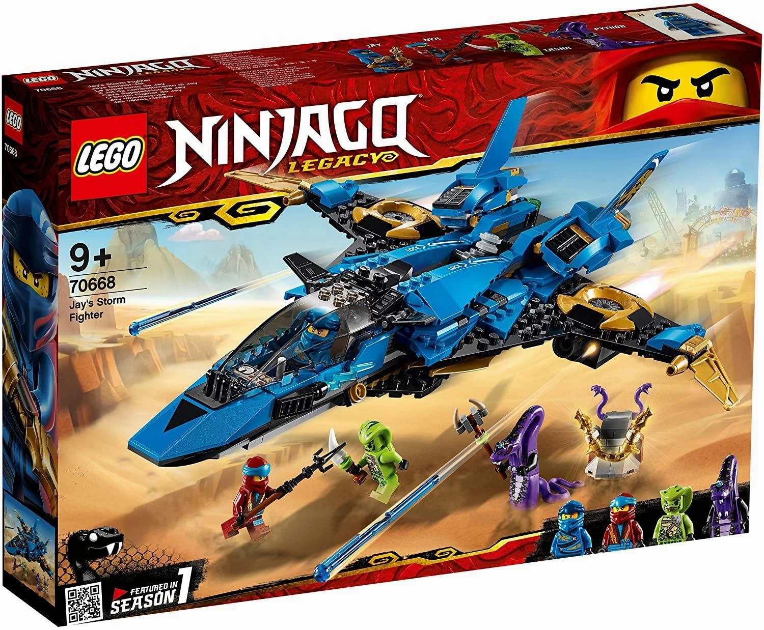 LEGO 70668 NINJAGO Jay's Storm Fighter Building Set Iconic Character app connected