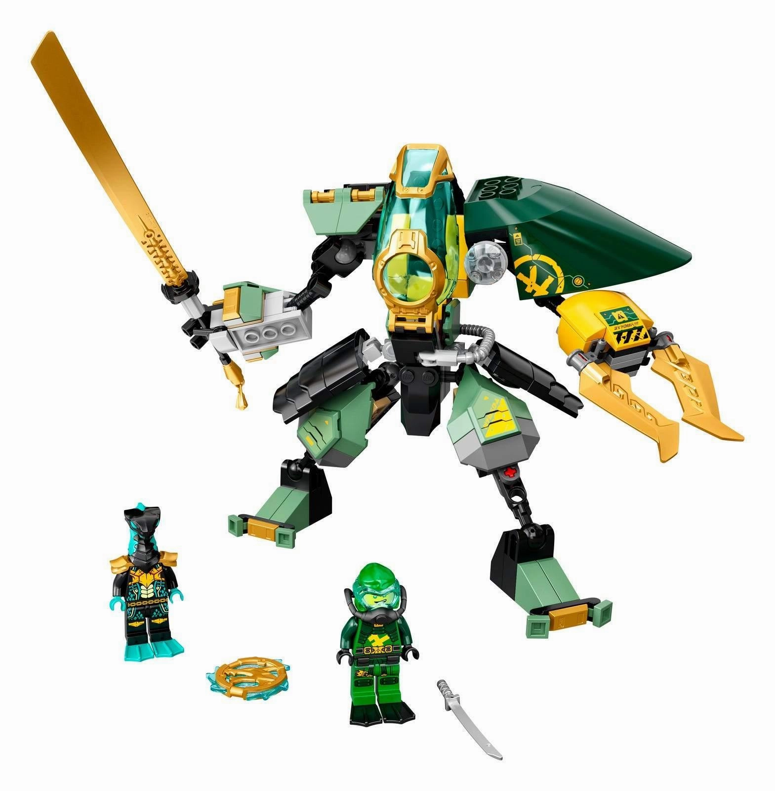 LEGO 71750 NINJAGO Lloyd??s Hydro Mech Action Figure Set School Project Posable Toy