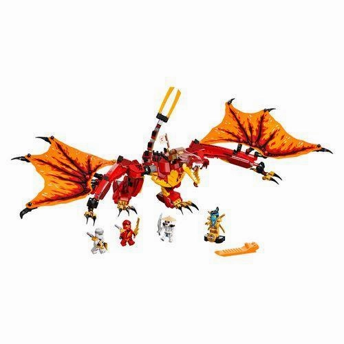 Vintage Model Collector's Album LEGO 71753 NINJAGO Legacy Fire Dragon Attack Ninja Toy Set