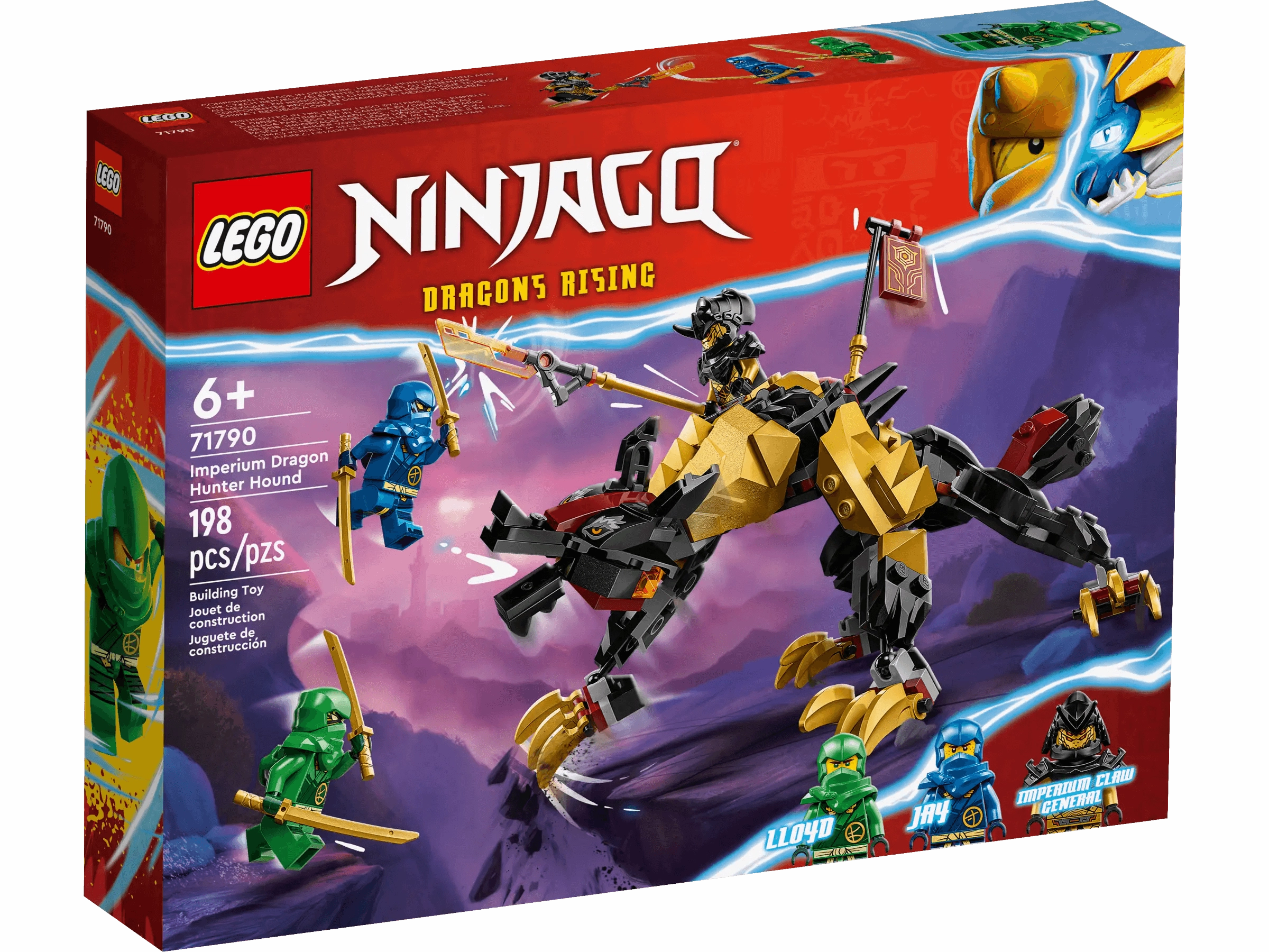 LEGO 71790 NINJAGO Imperium Dragon Hunter Hound Silicone Model Glass Art