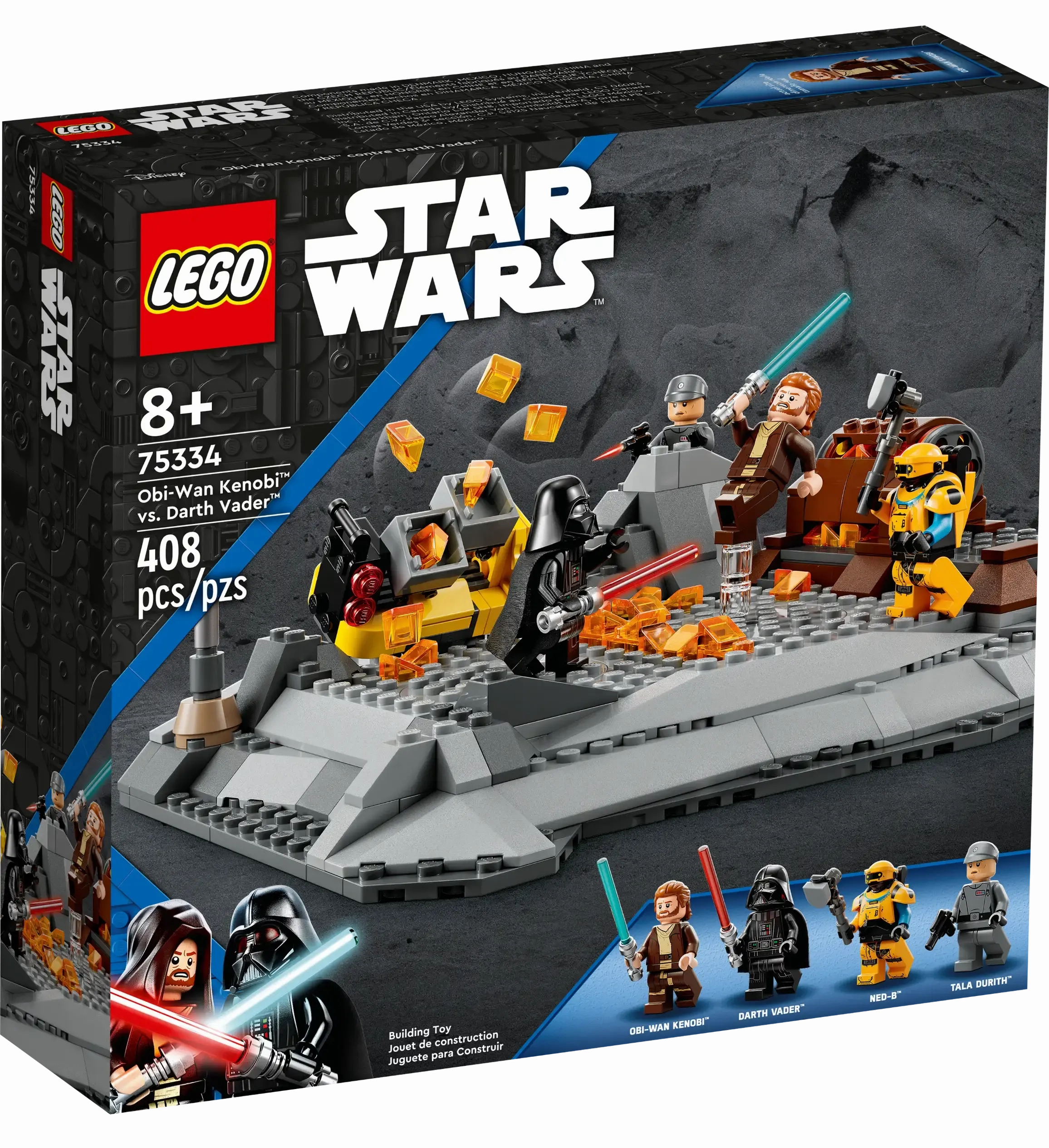 Articulated Replica LEGO 75334 STAR WARS Obi-Wan Kenobi vs Darth Vader