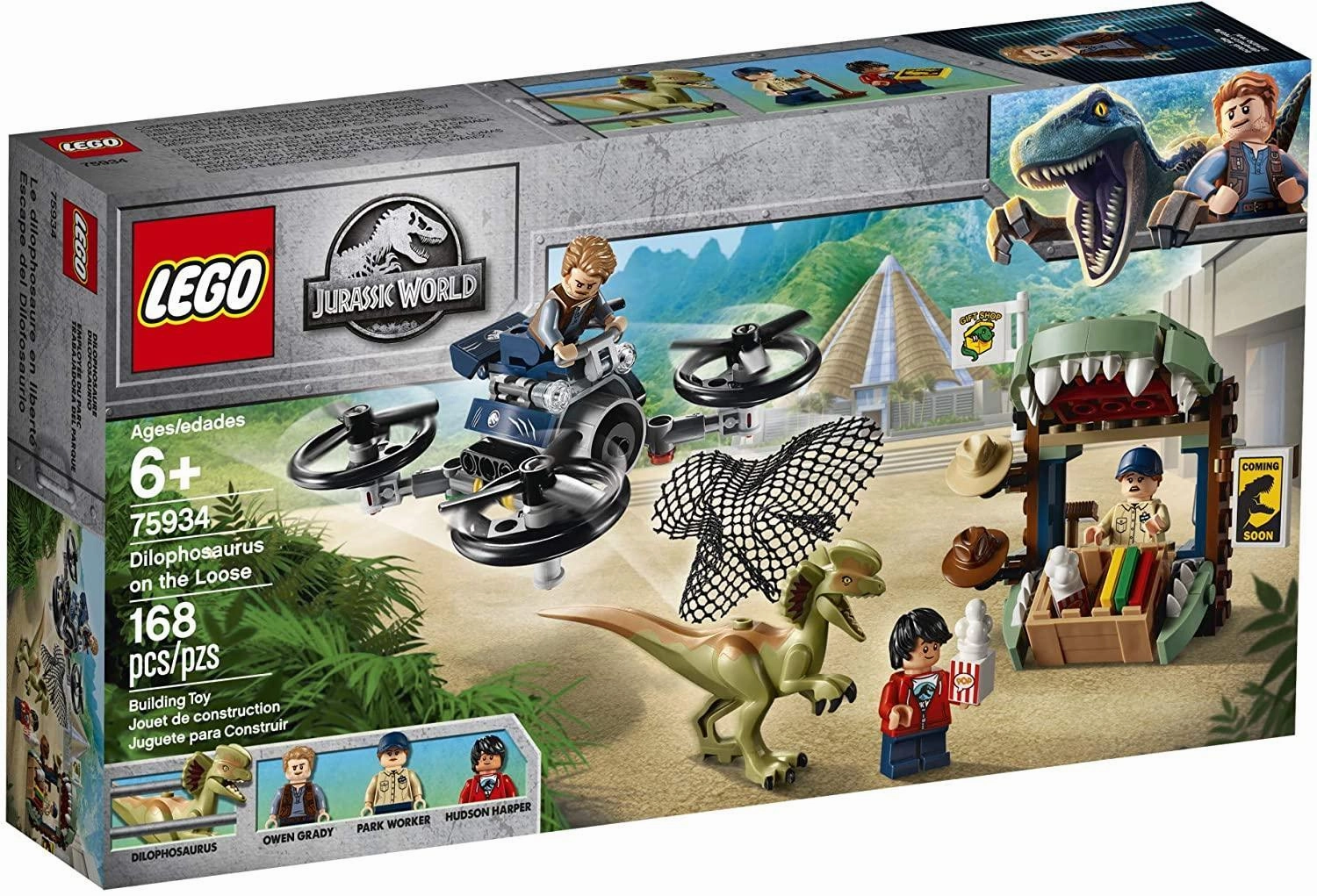 LEGO 75934 Jurassic World Dilophosaurus on The Loose Building Kit Realistic Model