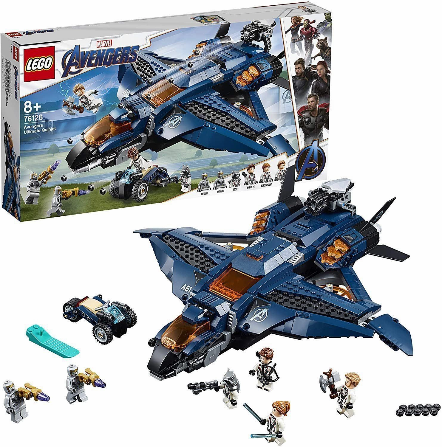 Movie Statue LEGO 76126 MARVEL Avengers Ultimate Quinjet Plane