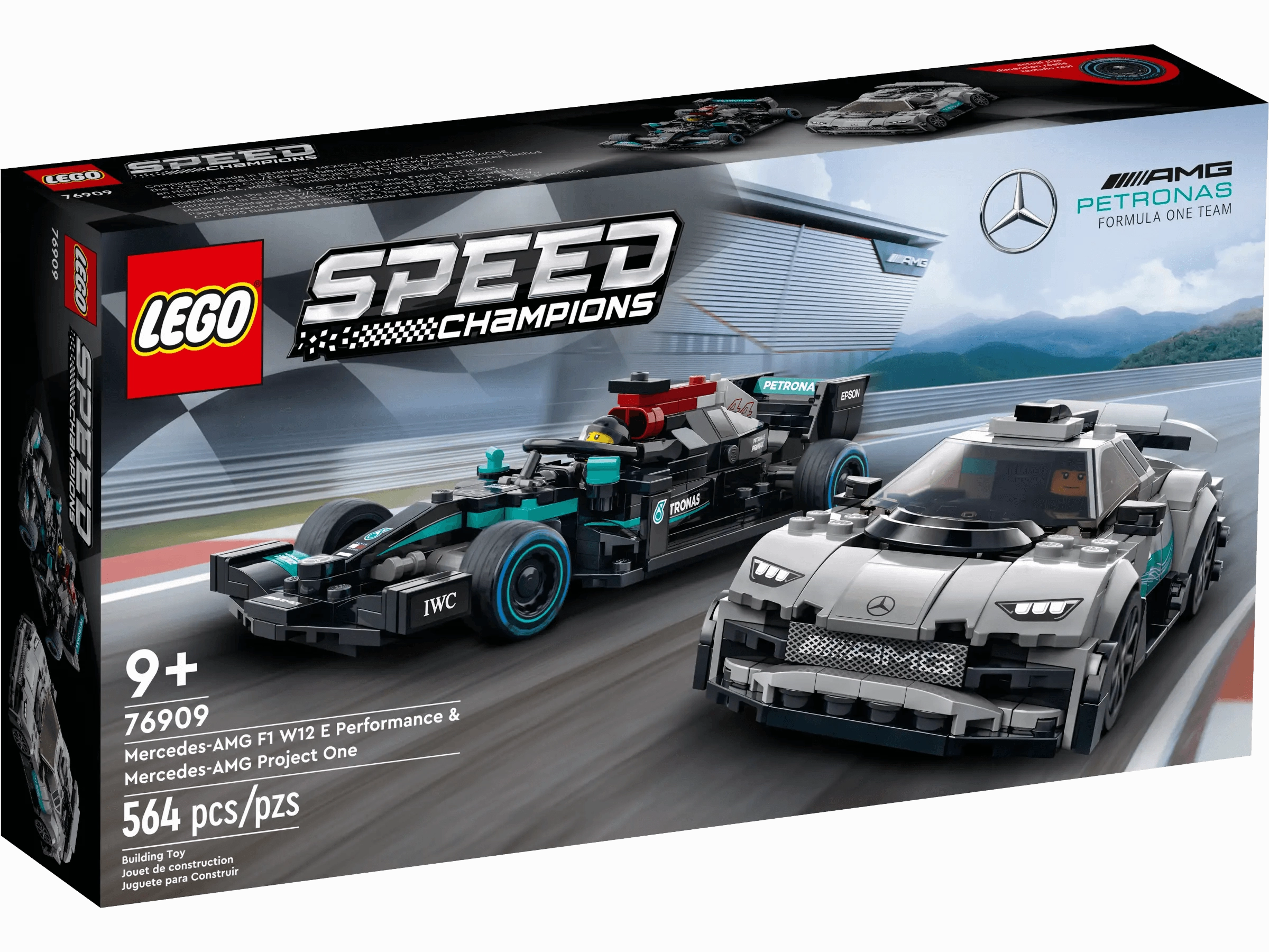 Collectible Figure Casual Fan LEGO 76909 SPEED CHAMPIONS Mercedes-AMG F1 W12 E & Project One