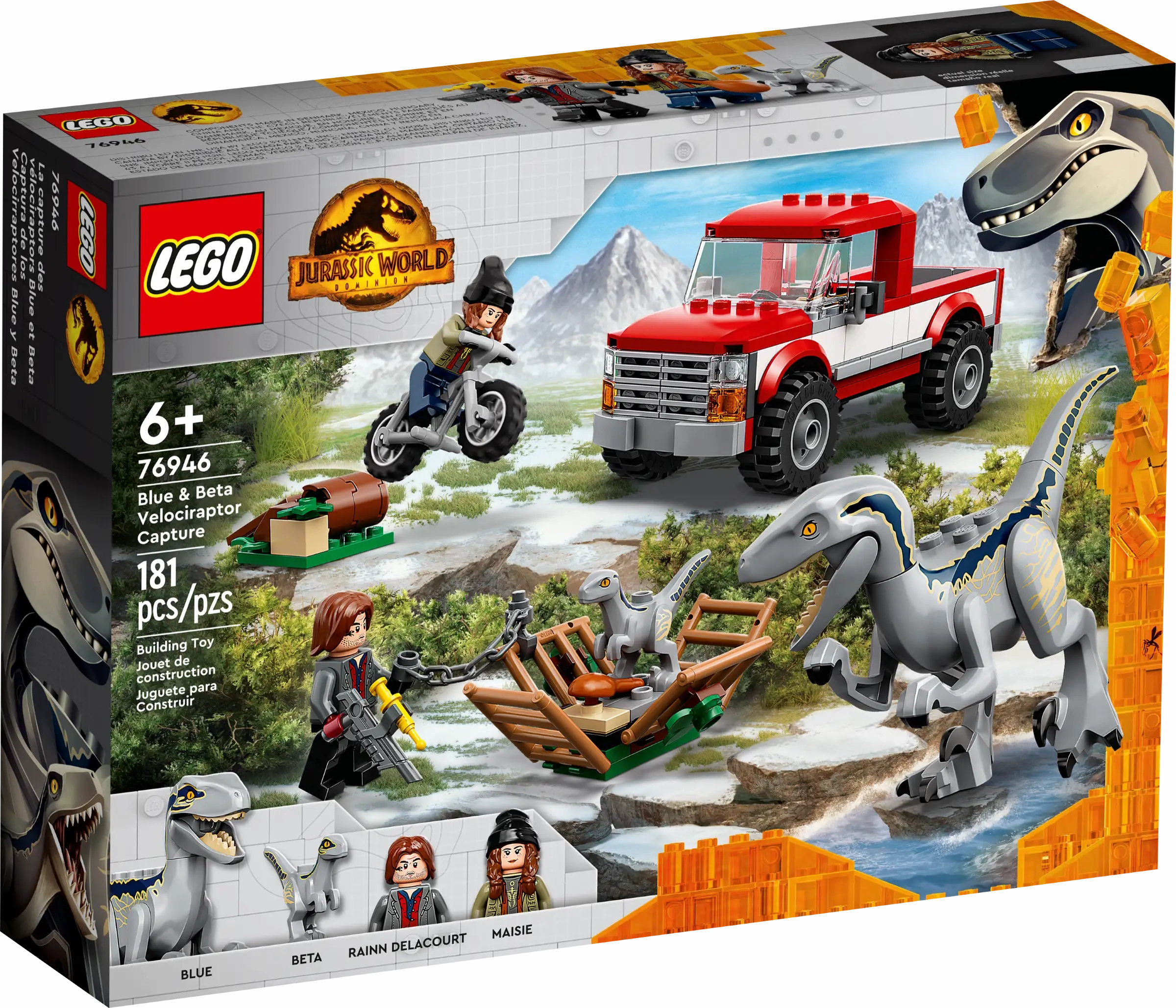 NFT Figure Artisan Partnership LEGO 76946 JURASSIC WORLD Blue & Beta Velociraptor Capture