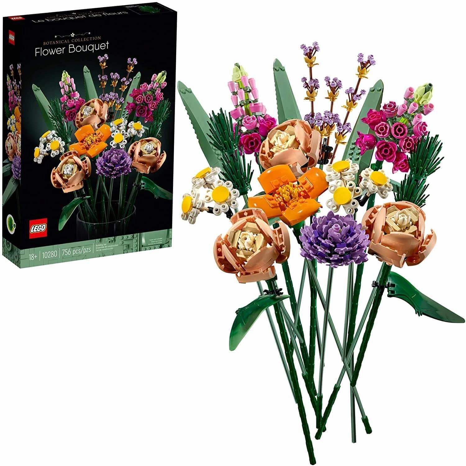 Miniature Replica Posable Doll LEGO BOTANICALS 10280 Flower Bouquet Building Kit
