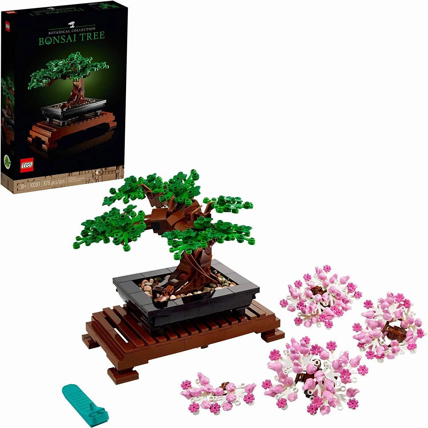 Virtual Collectible Buildable Figure LEGO BOTANICALS 10281 Bonsai Tree Building Kit For Adults