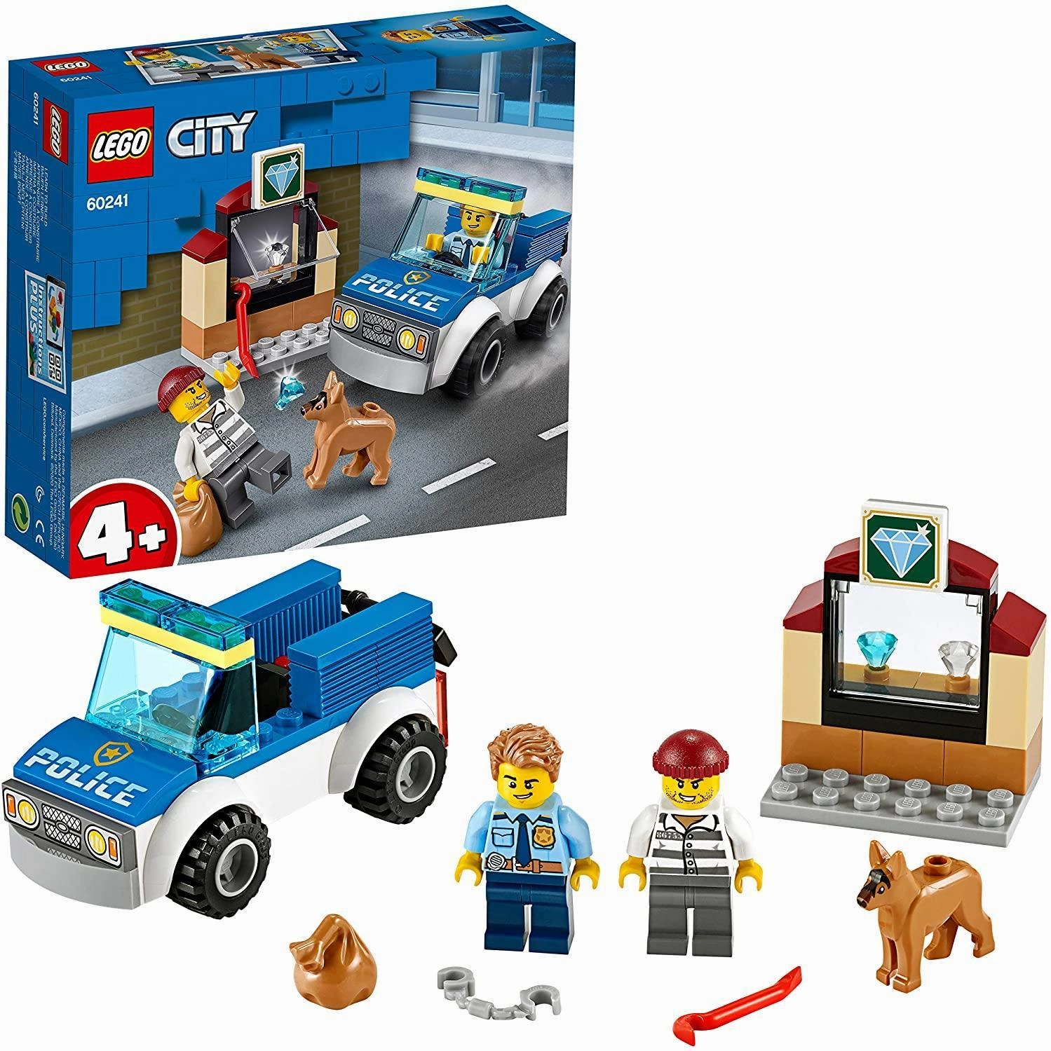 Artistic expression trade show LEGO CITY 60241 Police Dog Unit with Car and Dog Figure Playset