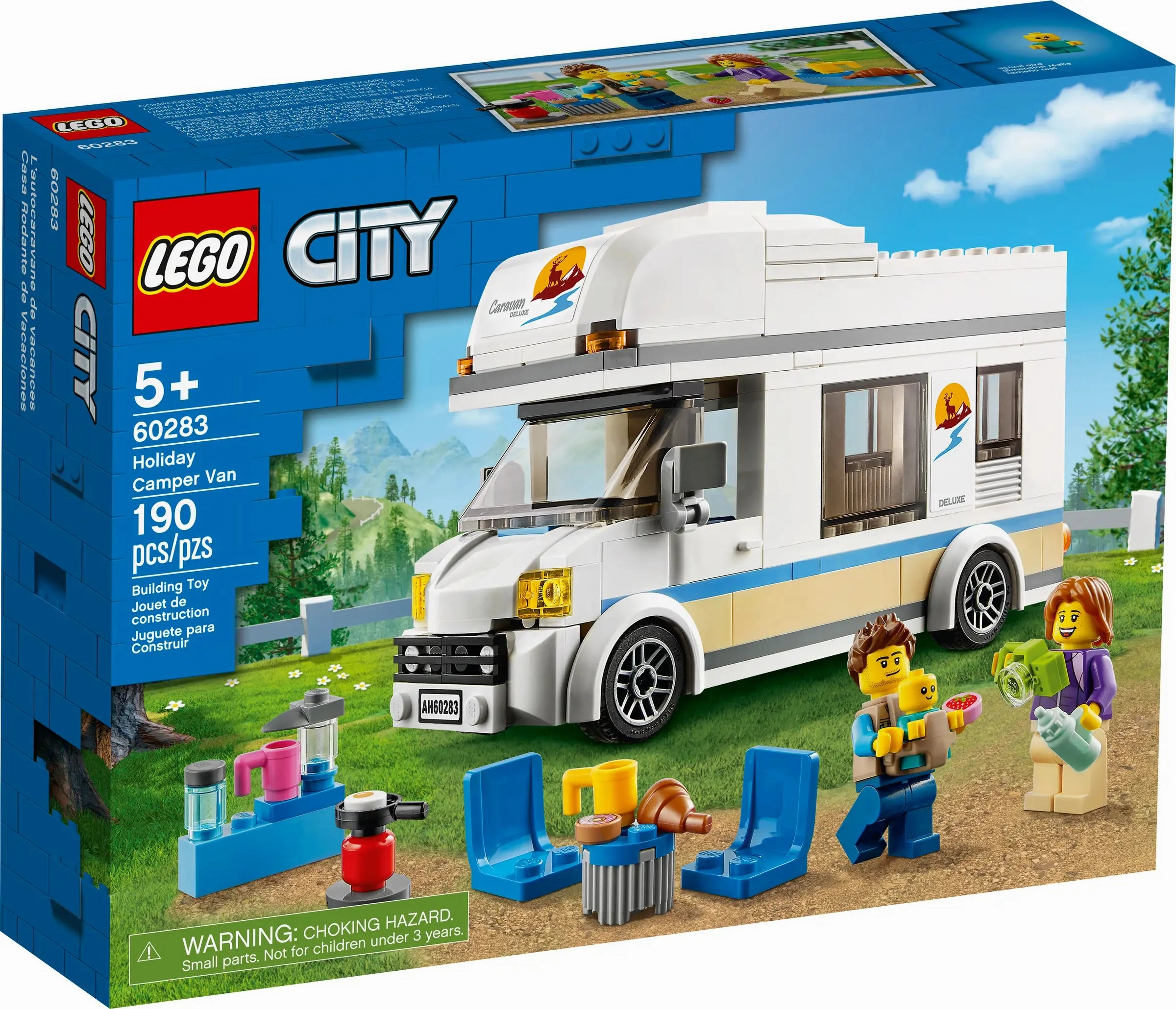 LEGO CITY 60283 Holiday Camper Van Shelf Display