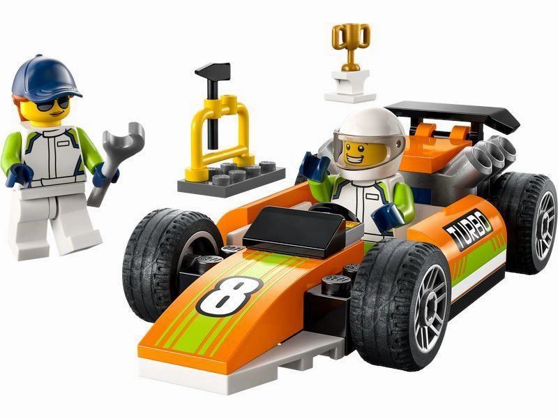 Resin Statue Christmas Decoration LEGO CITY 60322 Race Car