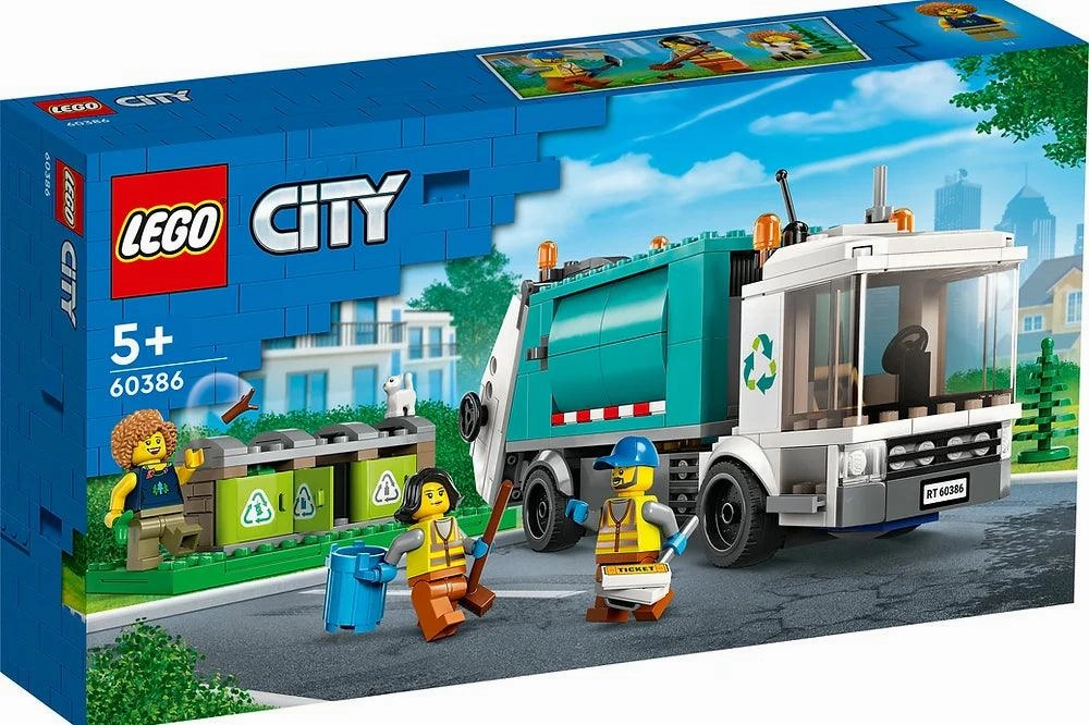LEGO CITY 60386 Recycling Truck Stylized Art